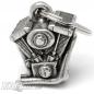 Preview: 3D Engine Biker-Bell V2 Motorblock Motorradglöckchen Ride Bell Glücksbringer